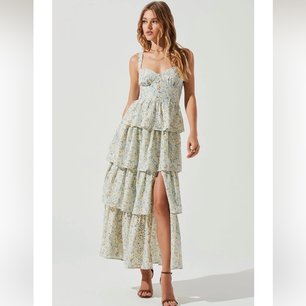 ASTR The Label Midsummer Floral Tiered Maxi Dress